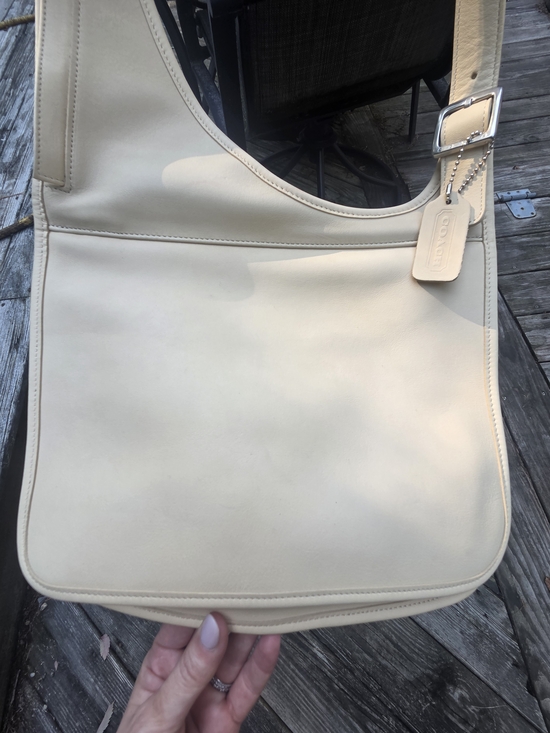 Coach Handbags - Vintage Coach Utility Hippie Flap Style #9404 Color Bone